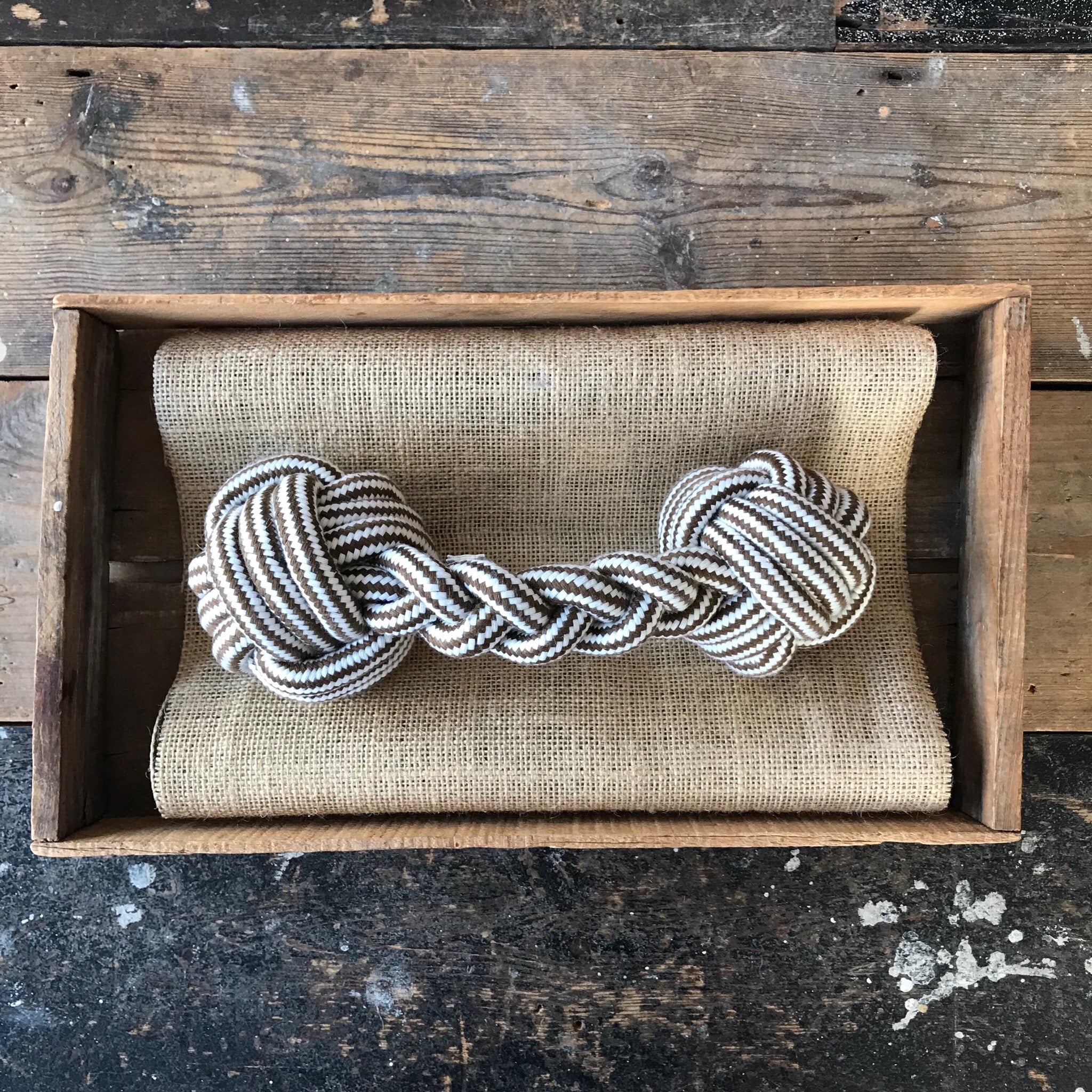 Tie Me a Knot Rope Toy Apricot